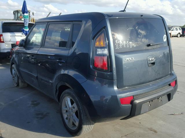 KNDJT2A27B7272479 - 2011 KIA SOUL + GRAY photo 3