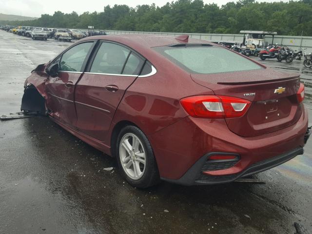 1G1BE5SM6G7263966 - 2016 CHEVROLET CRUZE LT MAROON photo 3