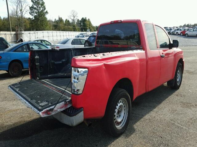 1N6BA06AX8N357624 - 2008 NISSAN TITAN XE RED photo 4