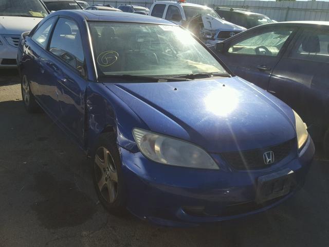 1HGEM22014L039415 - 2004 HONDA CIVIC EX BLUE photo 1