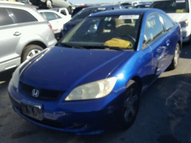 1HGEM22014L039415 - 2004 HONDA CIVIC EX BLUE photo 2