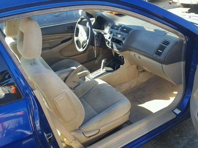 1HGEM22014L039415 - 2004 HONDA CIVIC EX BLUE photo 5