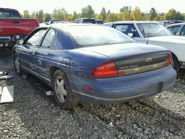2G1WW12M2T9232276 - 1996 CHEVROLET MONTE CARL BLUE photo 3
