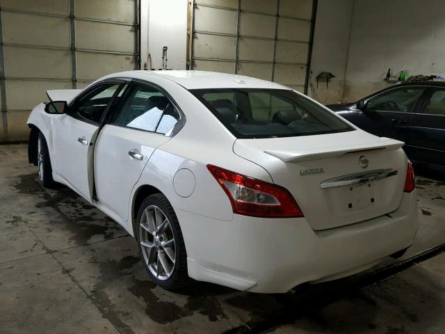 1N4AA5APXAC867891 - 2010 NISSAN MAXIMA WHITE photo 3