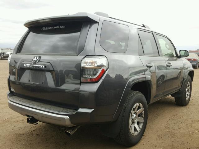 JTEBU5JR6G5327048 - 2016 TOYOTA 4RUNNER GRAY photo 4