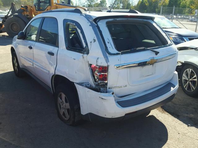 2CNDL13F276073883 - 2007 CHEVROLET EQUINOX LS WHITE photo 3