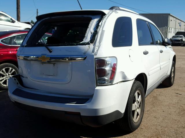 2CNDL13F276073883 - 2007 CHEVROLET EQUINOX LS WHITE photo 4