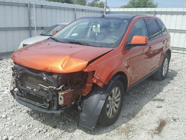 2FMDK49C57BA25495 - 2007 FORD EDGE SEL P ORANGE photo 2