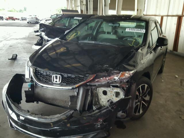 19XFB2F87DE206555 - 2013 HONDA CIVIC EX BLACK photo 2