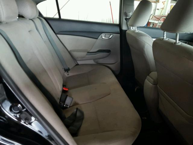 19XFB2F87DE206555 - 2013 HONDA CIVIC EX BLACK photo 6