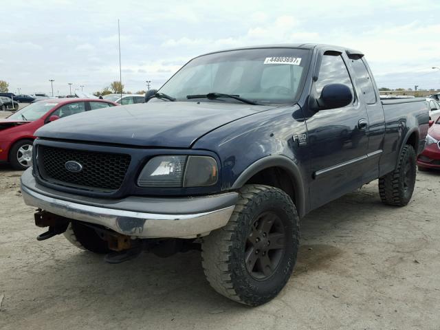 2FTRX18L93CA54367 - 2003 FORD F150 BLUE photo 2