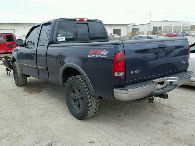 2FTRX18L93CA54367 - 2003 FORD F150 BLUE photo 3