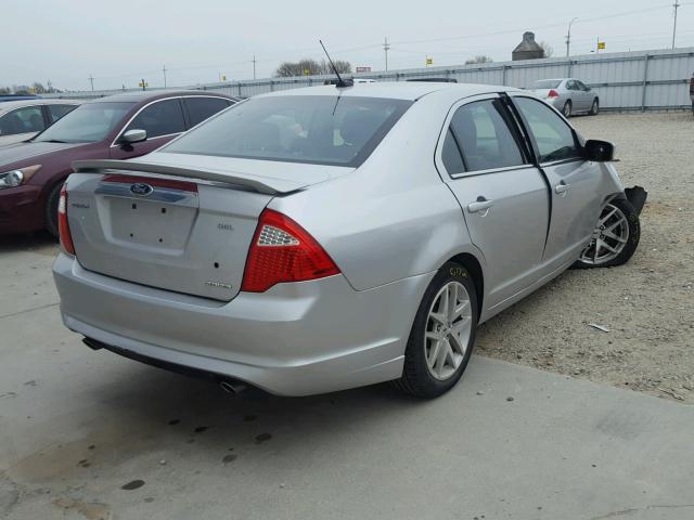 3FAHP0JG7CR425039 - 2012 FORD FUSION SILVER photo 4