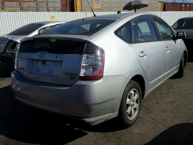 JTDKB20U457027248 - 2005 TOYOTA PRIUS SILVER photo 4