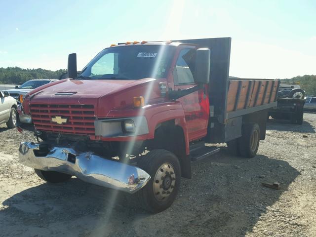 1GBE5C3285F512667 - 2005 CHEVROLET C5500 RED photo 2