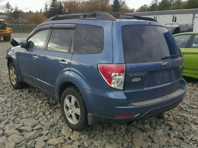 JF2SH6CC1AG740046 - 2010 SUBARU FORESTER 2 BLUE photo 3