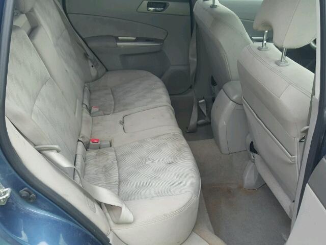 JF2SH6CC1AG740046 - 2010 SUBARU FORESTER 2 BLUE photo 6