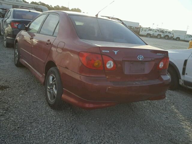 1NXBR32E73Z173192 - 2003 TOYOTA COROLLA CE RED photo 3