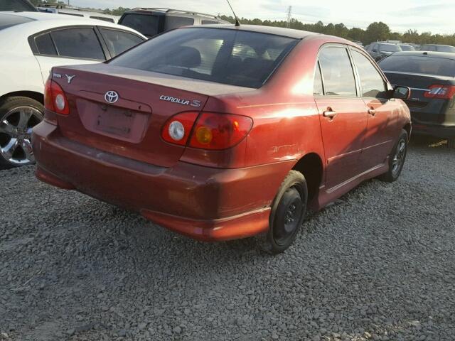 1NXBR32E73Z173192 - 2003 TOYOTA COROLLA CE RED photo 4