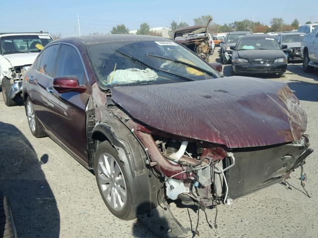 1HGCR2F86FA235728 - 2015 HONDA ACCORD EXL MAROON photo 1