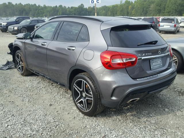 WDCTG4GB1GJ228272 - 2016 MERCEDES-BENZ GLA 250 4M GRAY photo 3