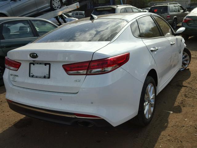 5XXGU4L3XHG137893 - 2017 KIA OPTIMA WHITE photo 4