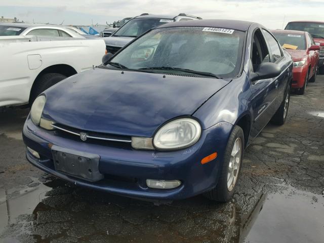 1B3ES46C8YD746792 - 2000 DODGE NEON BASE BLUE photo 2