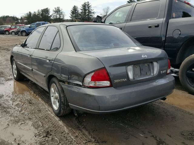 3N1CB51D6YL322780 - 2000 NISSAN SENTRA BAS GRAY photo 3