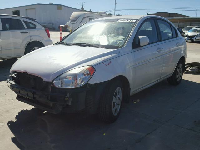 KMHCN4AC7AU463080 - 2010 HYUNDAI ACCENT GLS WHITE photo 2