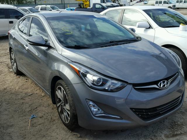 5NPDH4AE9EH507291 - 2014 HYUNDAI ELANTRA SE GRAY photo 1