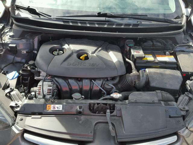 5NPDH4AE9EH507291 - 2014 HYUNDAI ELANTRA SE GRAY photo 7