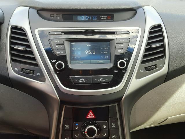 5NPDH4AE9EH507291 - 2014 HYUNDAI ELANTRA SE GRAY photo 9