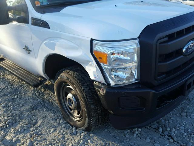 1FT8X3BT4EEB72551 - 2014 FORD F350 SUPER WHITE photo 9