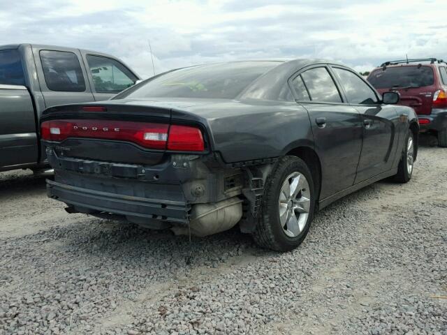 2C3CDXBG7EH265655 - 2014 DODGE CHARGER SE GRAY photo 4