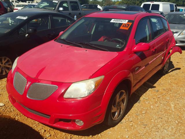 5Y2SL63885Z458408 - 2005 PONTIAC VIBE RED photo 2