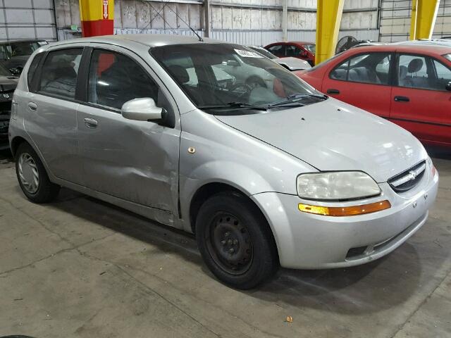 KL1TD62665B327169 - 2005 CHEVROLET AVEO BASE Արծաթագույն լուսանկար 1