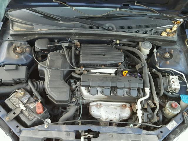 1HGES26832L038544 - 2002 HONDA CIVIC BLUE photo 7