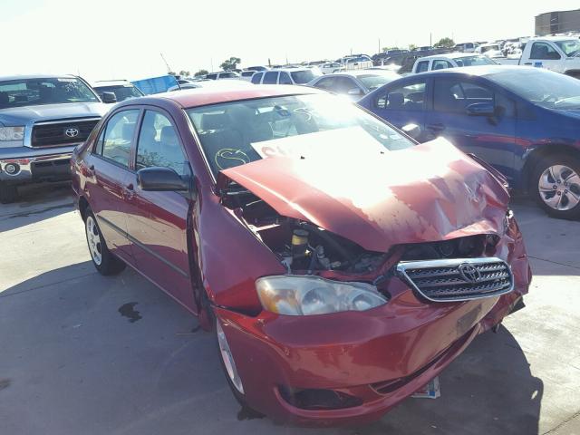 JTDBR32E360067032 - 2006 TOYOTA COROLLA CE MAROON photo 1