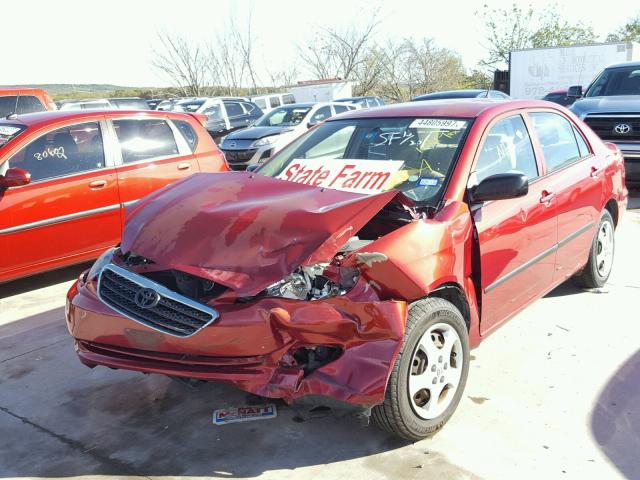 JTDBR32E360067032 - 2006 TOYOTA COROLLA CE MAROON photo 2