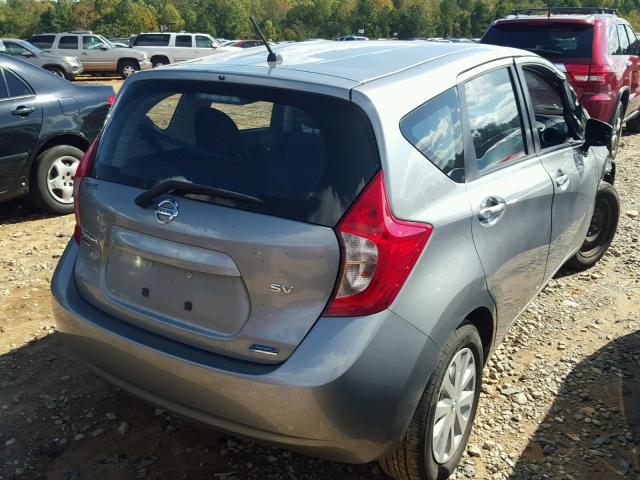 3N1CE2CP6FL413705 - 2015 NISSAN VERSA NOTE SILVER photo 4