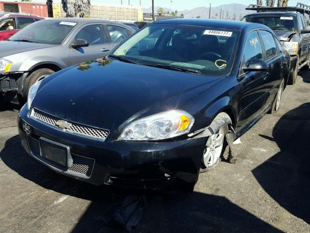 2G1WF5E37D1155804 - 2013 CHEVROLET IMPALA LS BLACK photo 2
