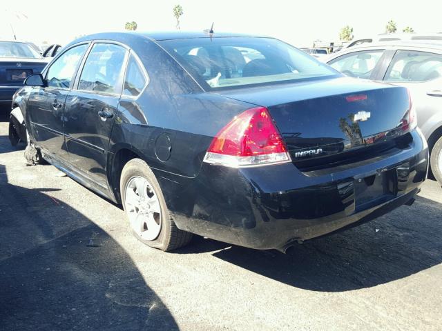 2G1WF5E37D1155804 - 2013 CHEVROLET IMPALA LS BLACK photo 3