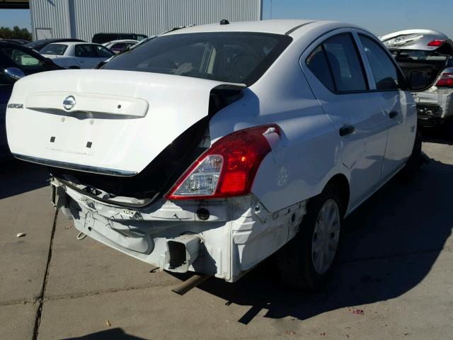 3N1CN7AP4FL839599 - 2015 NISSAN VERSA WHITE photo 4