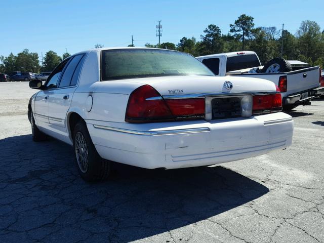 2MEFM74W11X623666 - 2001 MERCURY GRAND MARQ WHITE photo 3