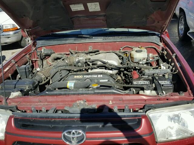 JT3HN86R820387977 - 2002 TOYOTA 4RUNNER MAROON photo 7