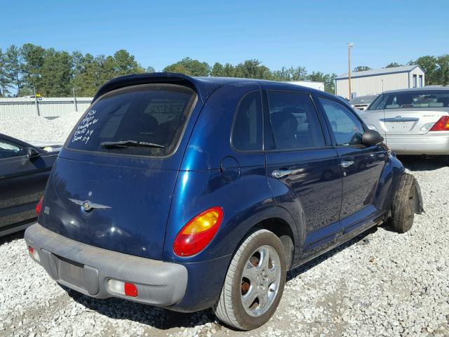 3C8FY4BB01T532344 - 2001 CHRYSLER PT CRUISER BLUE photo 4