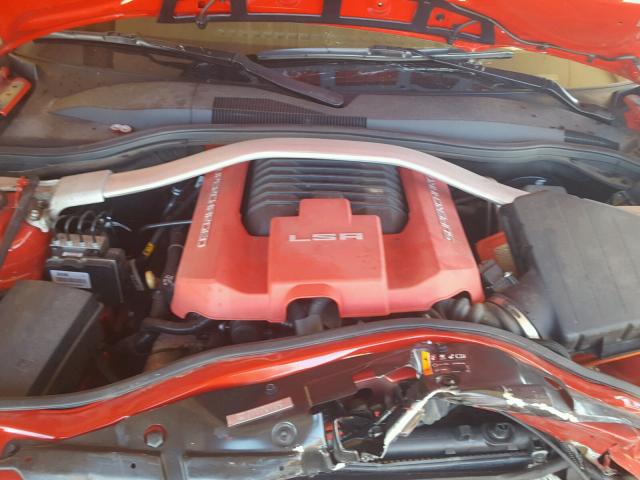 2G1FS1EP3C9800522 - 2012 CHEVROLET CAMARO RED photo 7