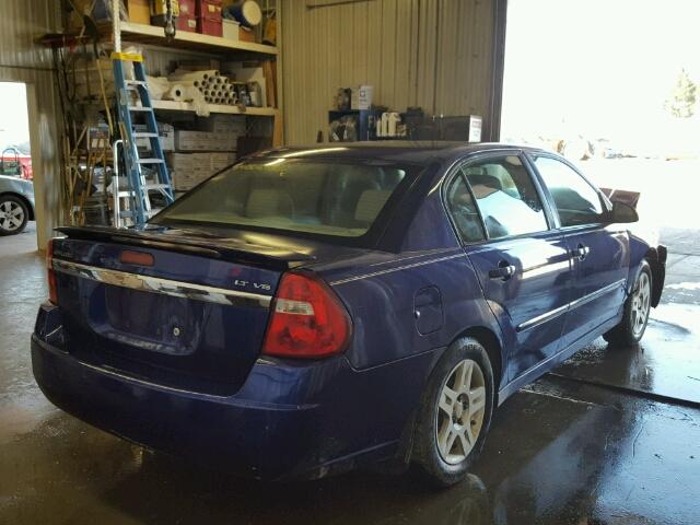 1G1ZT53836F162460 - 2006 CHEVROLET MALIBU LT BLUE photo 4