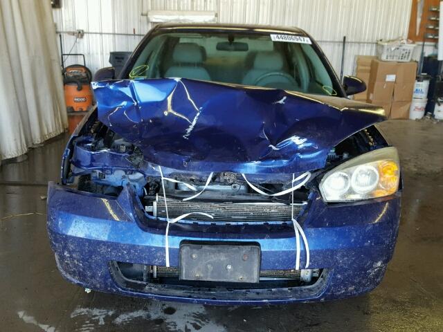 1G1ZT53836F162460 - 2006 CHEVROLET MALIBU LT BLUE photo 9