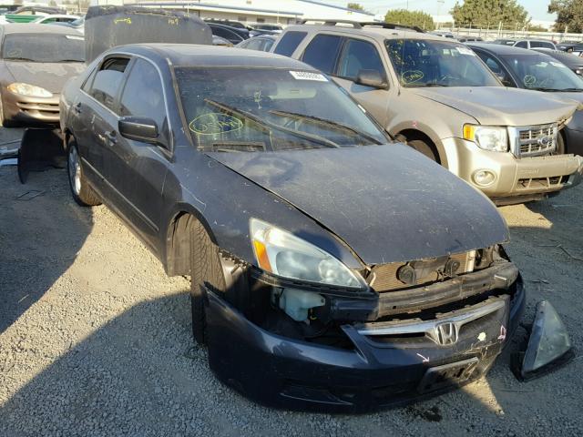 1HGCM56817A183233 - 2007 HONDA ACCORD EX BLUE photo 1